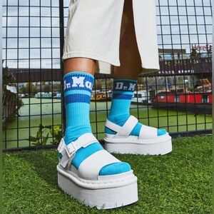 DOC MARTEN VOSS MONO LEATHER PLATFORM STRAP SANDALS